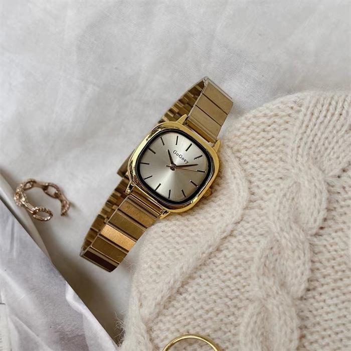 DISKON Marzo Jam Tangan Wanita Tali Rantai Stainless Steel Naidu Elegant Jam Korea NX808