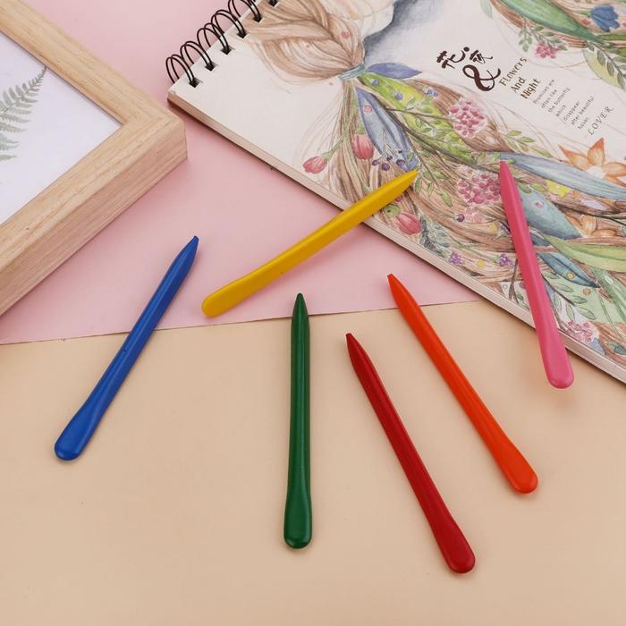 WM Erasable Crayon Set 12IN1 / Krayon 12 Color Dapat Dihapus Kemasan Tabung Bergambar Unik / Perleng