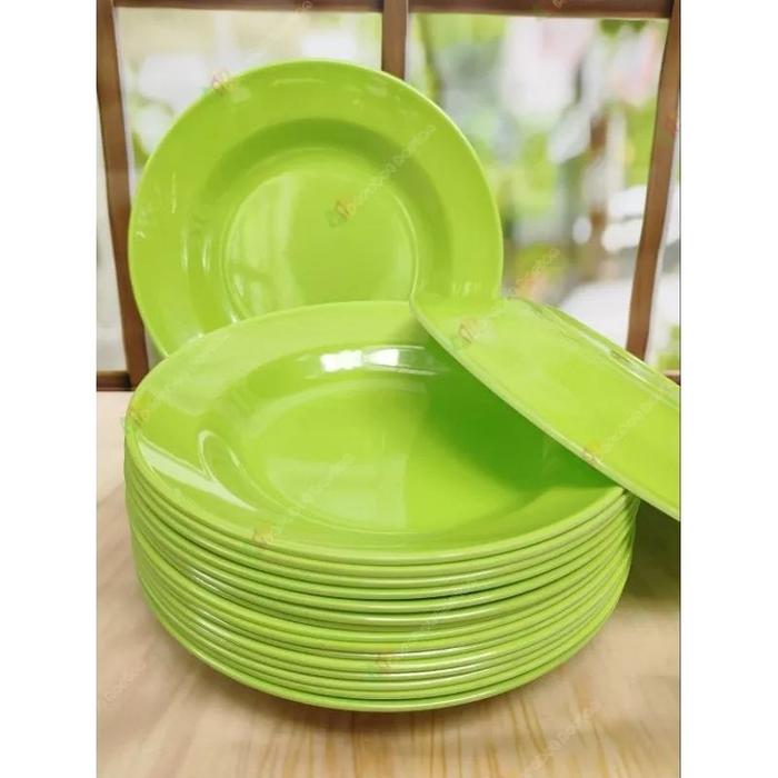 1 Pcs Piring Makan Melamin 9 Inch Golden Dragon Piring Melamin P-0917