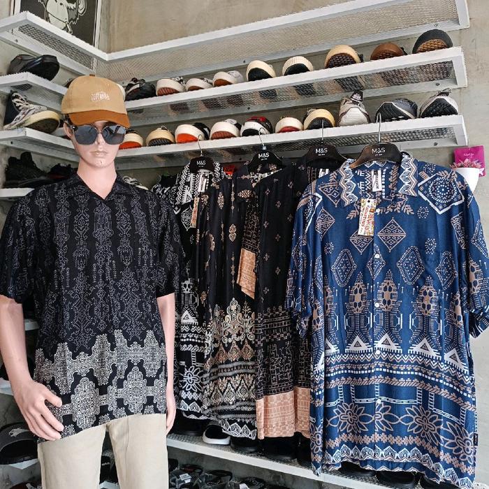 KEMEJA PENDEK FULL PRINT COWOK/PRIA KEMEJA KONDANGAN ROASTING Dewasa Baju Motif Casual Distro Hitam