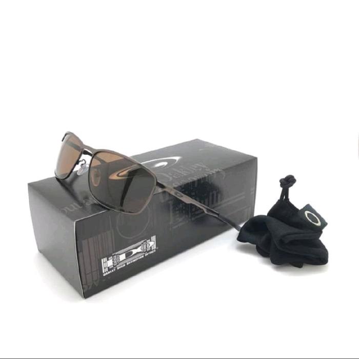 kacamata oakley conductor original hitam pria fullset/lensa polarized/anti silau & uv/tahan benturan