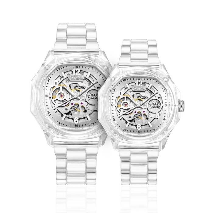 Parlent Couple Gallant Lite Glacier & Gallant Lite Glacier Femme - Jam Tangan Couple 42mm & 36mm, Au