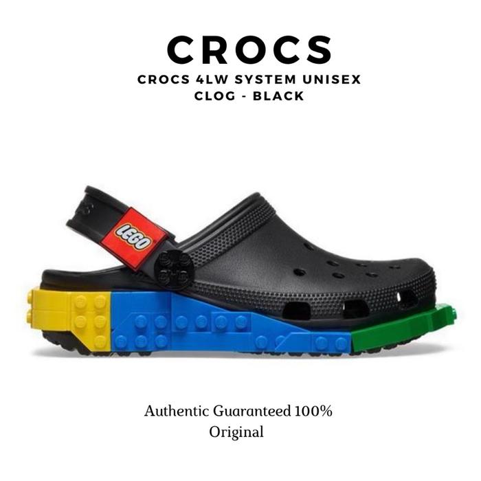 CROCS LEGO 4LW SYSTEM UNISEX CLOG - BLACK ORIGINAL