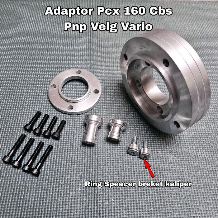 Adaptor plendes depan belakang PCX 160 Velg vario/plendes pcx komplit pcx 160 pnp velg vario