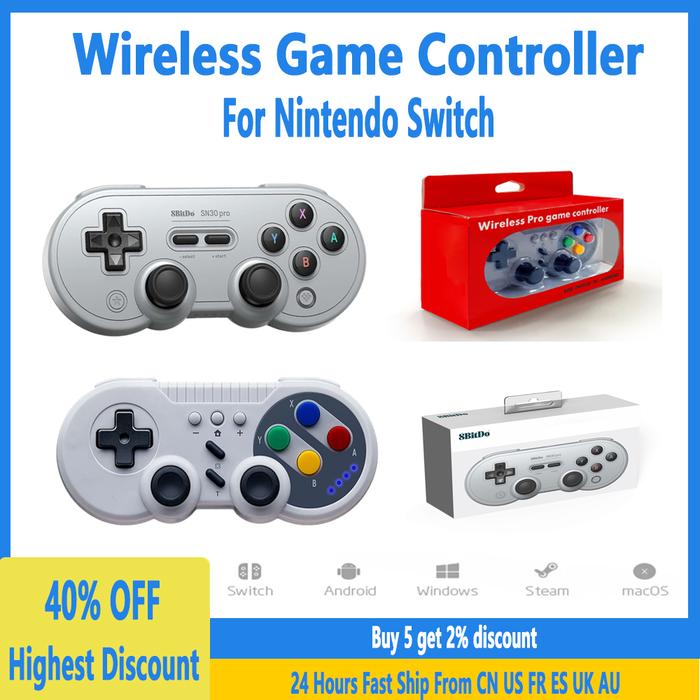 8bitdo SN30 Pro Wireless Controller 6-Axis Burst Vibration Turbo