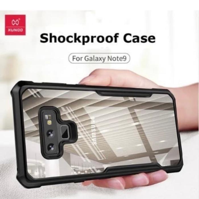 Case Samsung Galaxy Note 9 Hardcase Xundd Original Beatle Series Clear Bumper Cover Case Terbaru