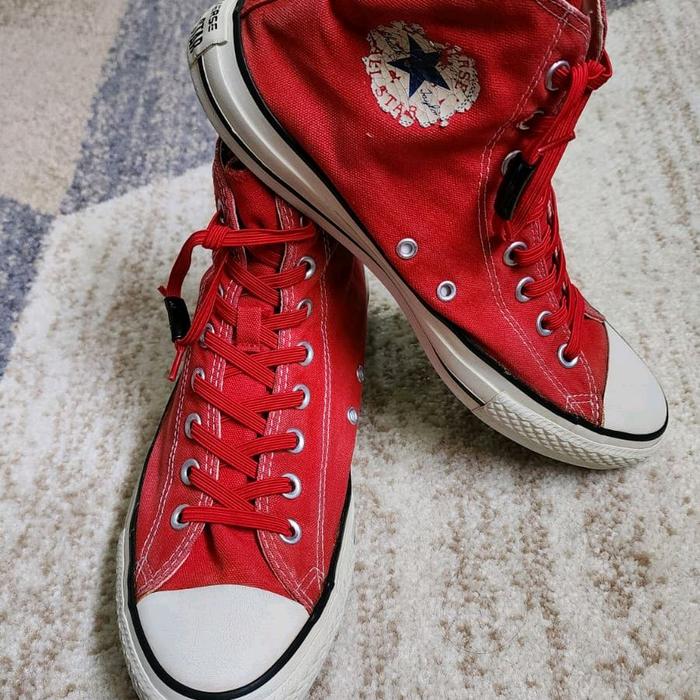 Sepatu Converse Chuck Taylor All Star 70s High Red Preloved, uk.42