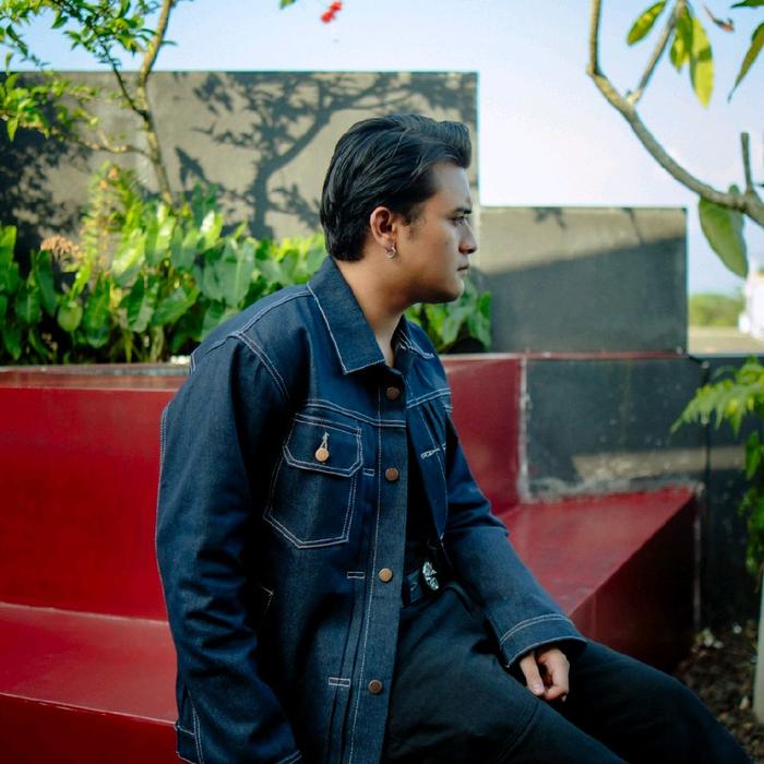 Jaket Denim V2 424 Pria Original tebal 14oz - Jaket Jeans Nevi Blue Indigo Premium Quality
