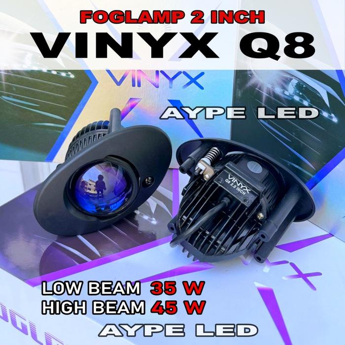 TERBARU!!! ORIGINAL BILED FOGLAMP 2 INCH HONDA OVAL VINYX Q8 PNP 1 WARNA DAN 3 WARNA HIGH LOO FOGLAM