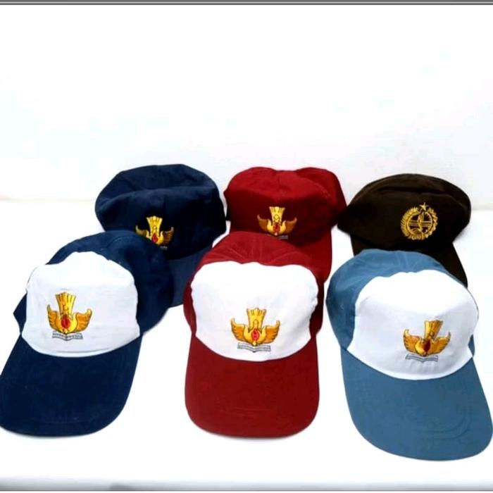 Topi Sekolah BORDIR SD SMP PRAMUKA/SD NEGERI