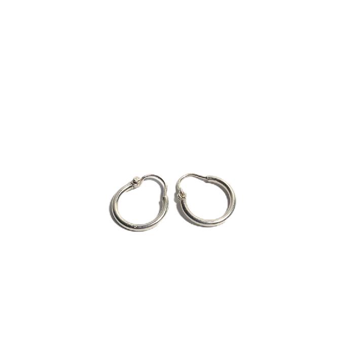 Anting Errings Hoop Polos Kecil Bulat Bayi Balita Perak Silver Bali Asli 925 Unik