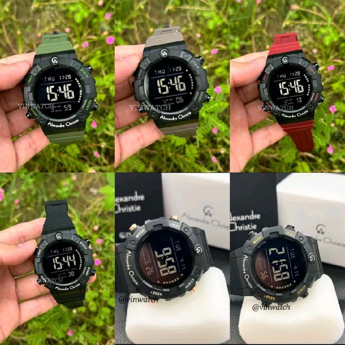 AC 9388 Jam tangan Pria Digital Alexandre Christie 9388