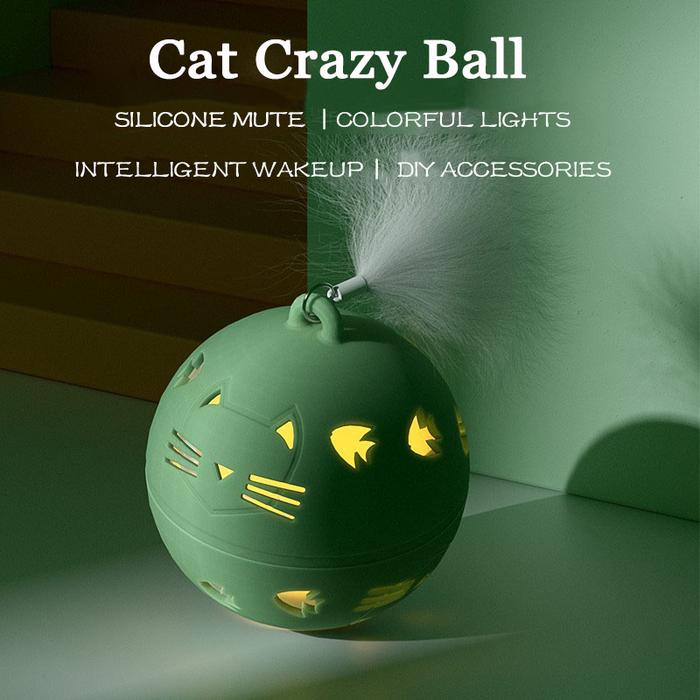 Crazy Btere Cat Toy Self-moving Kitten Jumping Ball Toys