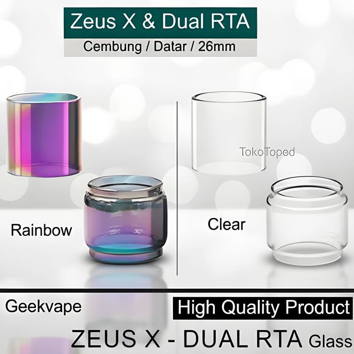 PalingLaku DEAD RABBIT V3 RTA Replacement Glass | kaca tabung pengganti gelass Clear