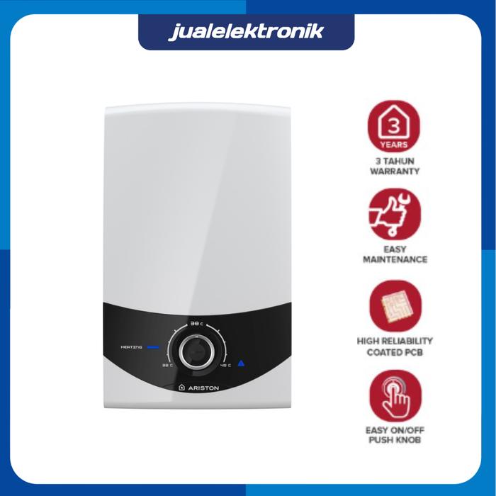 Ariston AURESSMART AURES SMART – Instant Water Heater Electric Faster Heating Pemanas Air 8 Liter