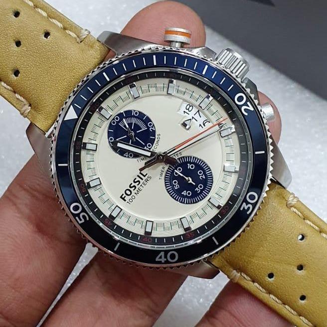 JAM TANGAN PRIA FOSSIL WAKEFIELD CH2951 CHRONOGRAPH ORIGINAL