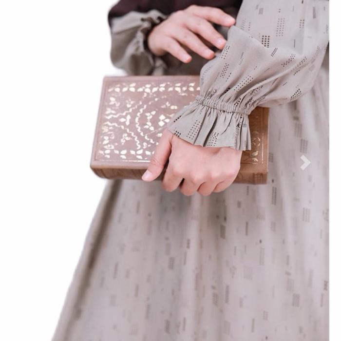 Gamis Ditsy Desember Cantik & Elegan Bahan Vischose Muslim Dress Nyaman untuk Berbagai Kesempatan
