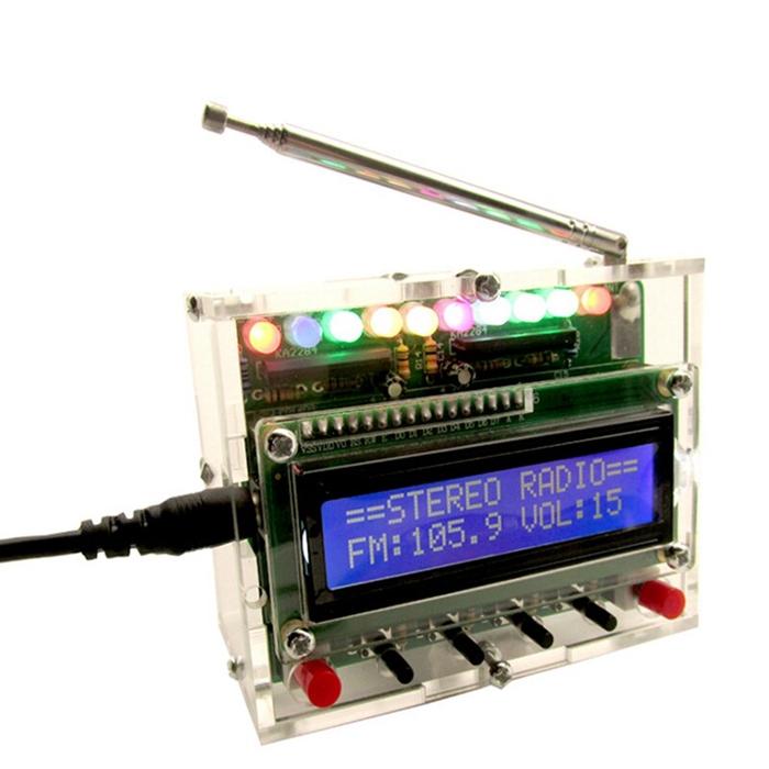 DIY DC 5V Digital Radio Kit Parts TDA5807 51 Single-Chip FM Digital