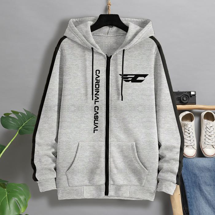 Jaket Zipper C4rd1n4l  fleece Premium pria wanita size M L XL 2XL 3XL 4XL 5XL Hoodie Distro Sweater 