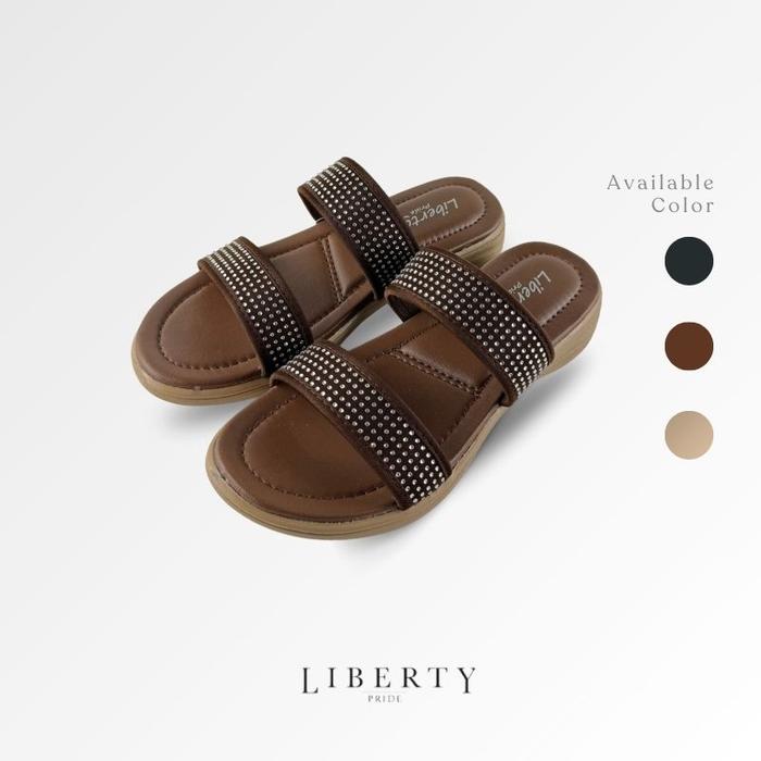 Liberty Sandal Flat Wanita Ladies Snow - Sendal Teplek Wanita