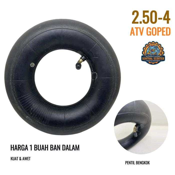 Ban Dalam 2.50-4 Pentil Bengkok Scooter Goped ATV
