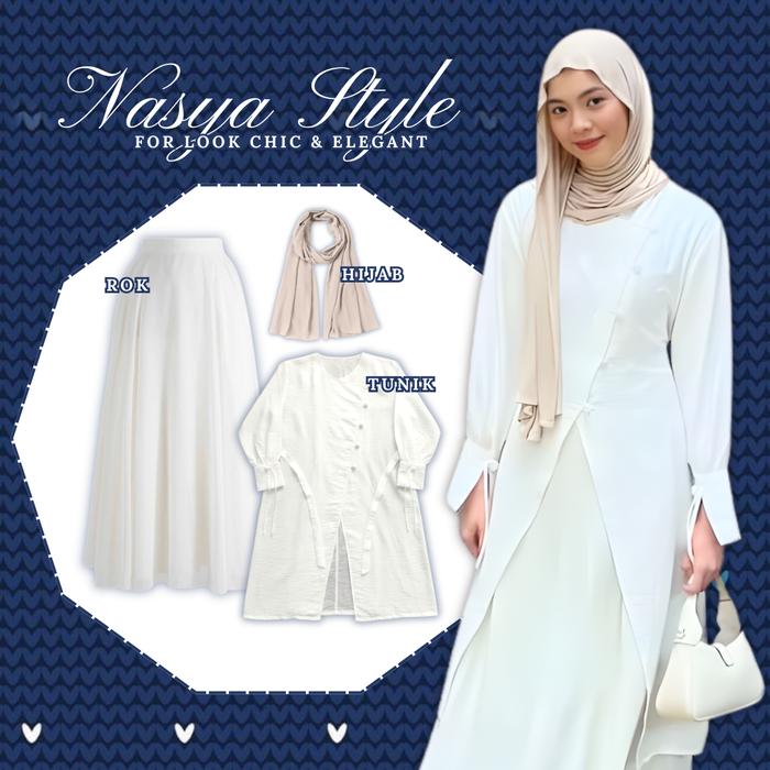 Louvee Outfit / one set remaja 3in1 / Setelan Kekinian / outfit wanita kekinian / Outfit Kondangan