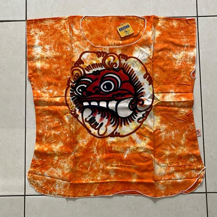 Baju Barong Bali Krisna Orange Original New