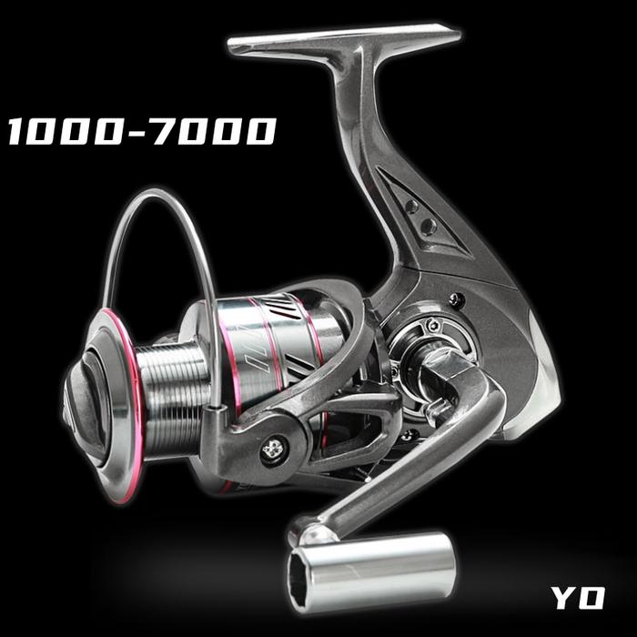 YO All Metal Spinning Wheel Alloy Wire Cup Smooth Outgoing Fishing