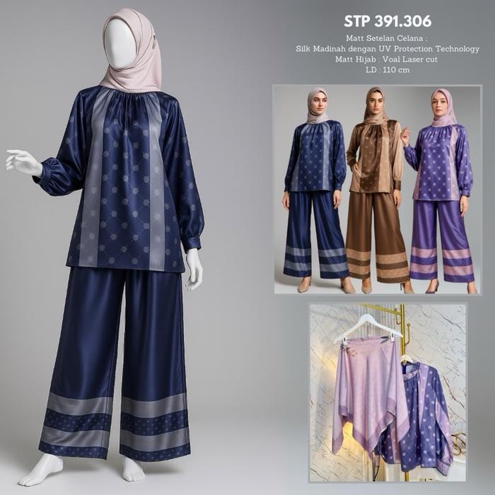 Oneset Lily Uv Protection Setcel Wanita Muslim Set Hijab By Juragan Gamis By Pastelo