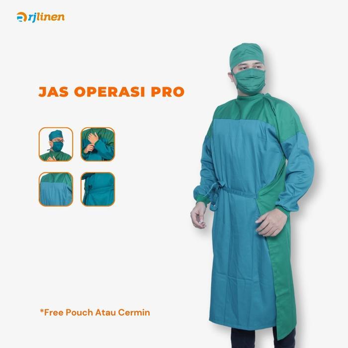 PREMIUM (READY) terjamin Jas Operasi/Jas Operasi Pro/Seragam Operasi/Jubah Operasi/Baju Operasi terl