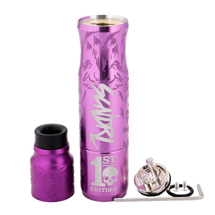 SCNDRL Mech Mod Tube With Comp Lyfe Complyfe RDA Atomizer Mechanical