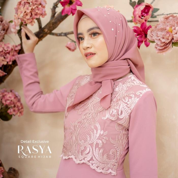 LYF Official Square Rasya Hijab Diamond Segi Empat Jilbab Kerudung Hijab Bahan Diamond Italiano Wani