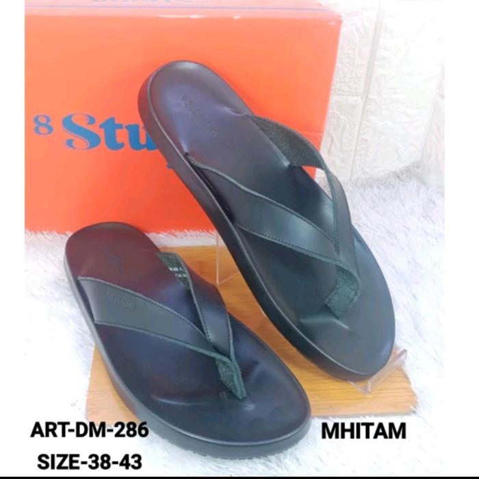 dm 286 sandal kulit pria 8studio original