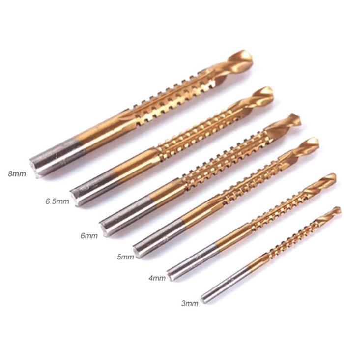 Mata Bor Power Drill HSS Steel Deko 6 PCS Gold