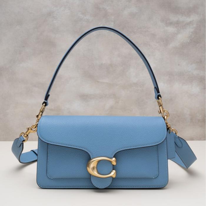 COACH Tabby 26 shoulder bag pebble leather  Blue Bell