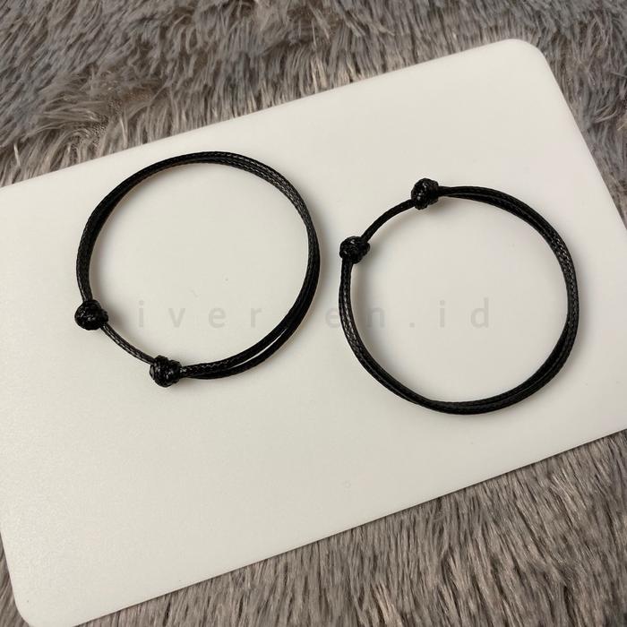IVEREEN- Gelang Polos/ Gelang Hitam Polos