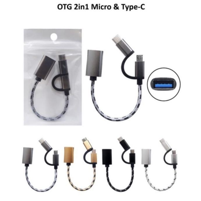 PM - Vibox Kabel OTG 2in1 Micro Dan Type C | FlashDisk Mouse OTG
