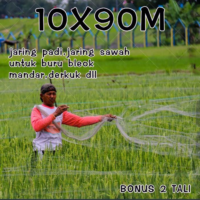 Jaring Padi Sawah Senar 0.15 Jaring Burung Pipit Dan Emprit Jaring Buring Hitam Jaring Pelindung Pad