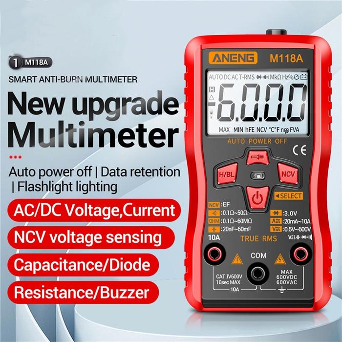 ANENG M118A multimeter Professional Digital Multimeter 6000counts