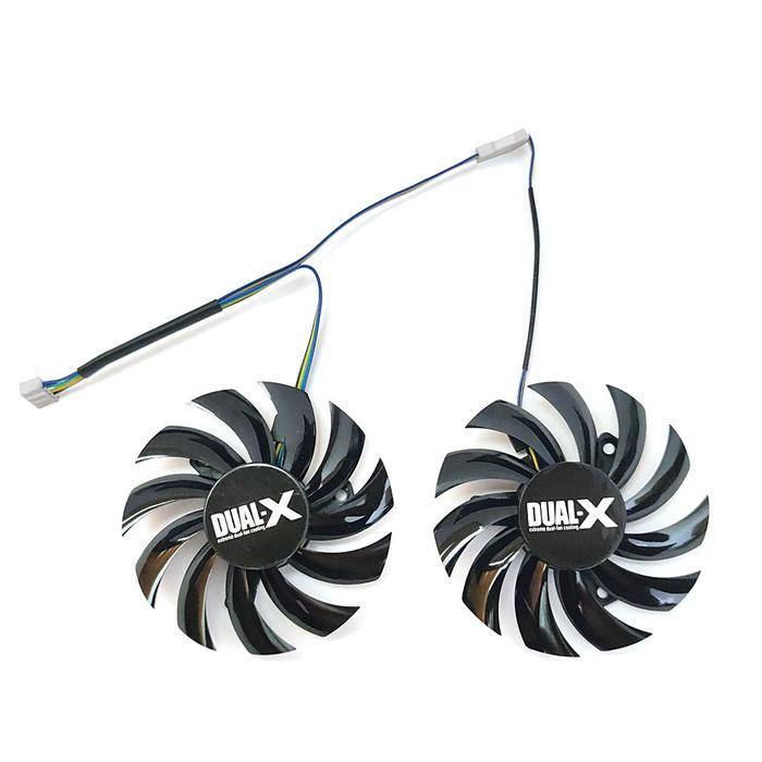 NEW 1LOT 75MM 4PIN FD7010H12S T128010SH HD7850 GPU Fan，For Sapphire Dual-X HD 6930 7850 GTX 550 750 