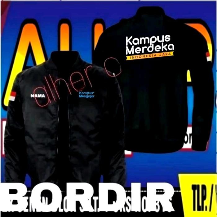 jaket bordir kampus merdeka Jaket kampus merdeka Jaket bomber kampus merdeka Jaket seragam kampus me