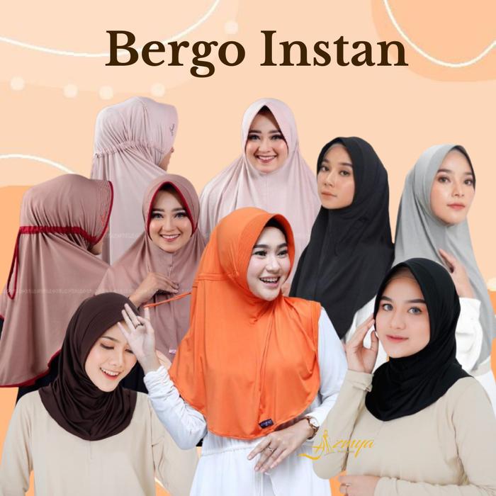 Jilbab Serut Elnifa Ori Aulia Shella Wolfis - Hijab Bergo Instan Daily Wear
