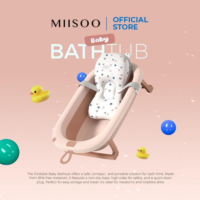 MIISOO Bak Mandi Bayi Portable/Foldable Baby Bath Tub/Bak Mandi Bayi Lipat/Bantal Mandi /Tempat Mand