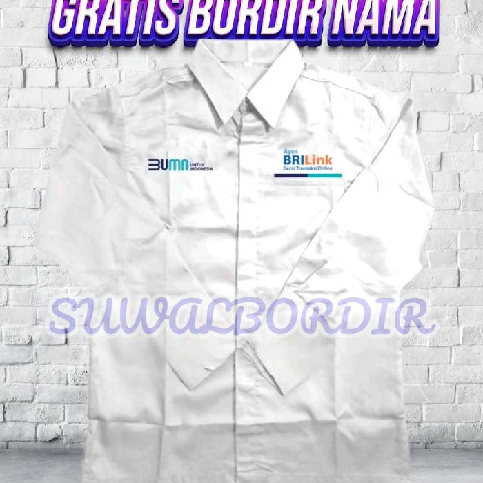 SERAGAM BUMN AGEN BRILINK KEMEJA AGEN BRILINK KEMEJA KERJA AGEN BRILINK KEMEJA BORDIR AGEN BRILINK