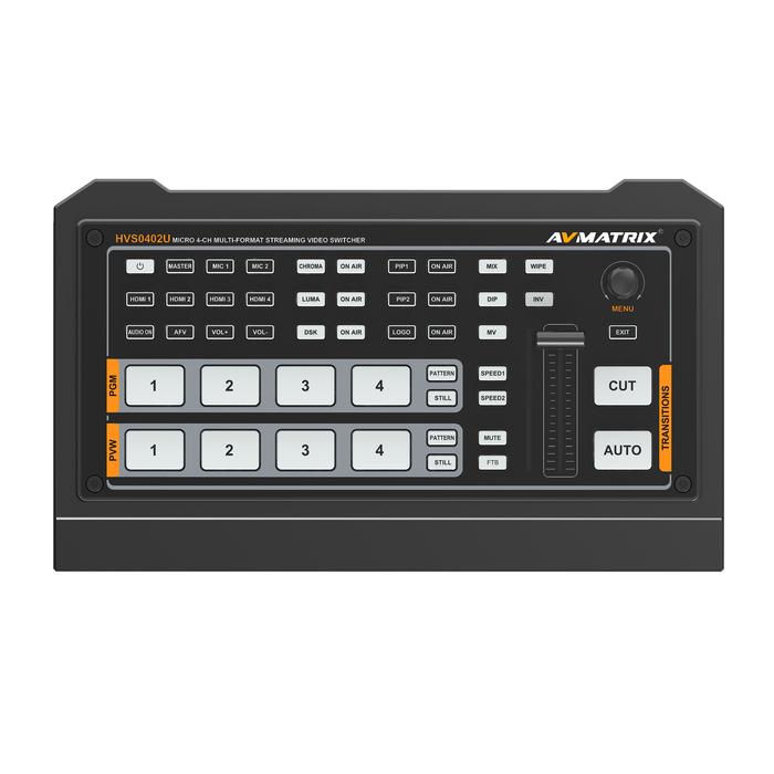 AVmatrix HVS0402U video switcher mixer for live streaming micro 4
