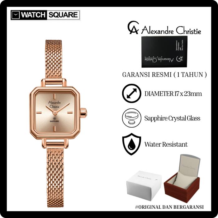 Jam tangan wanita Alexandre Christie AC-2B36 jam rantai kecil