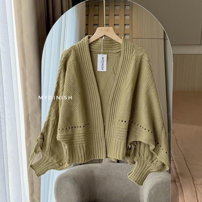 Puspa Bolero Cardy Batwing Atasan Wanita Rajut Model Kelalawar Korean Style Pasti Ori