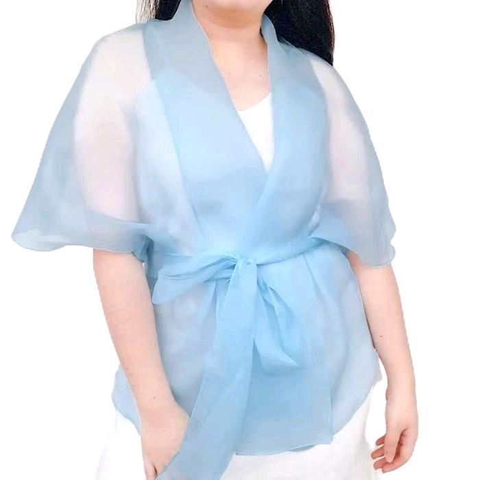 top outer organza / outer kondangan / atasan cardigan / baju pesta / outer pesta / organza Nyaman