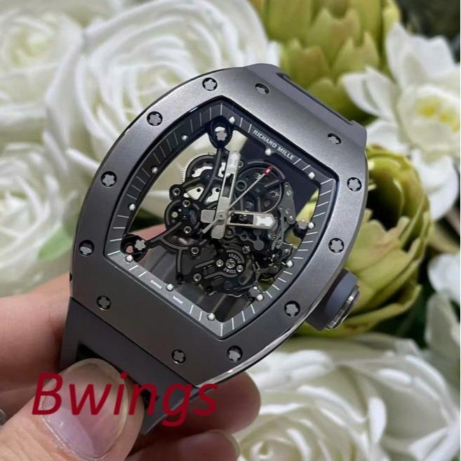 SWISSRICHARDMILLE RM 55 V3 SUPER CLONE AUTOMATIC RUBBER STRAP