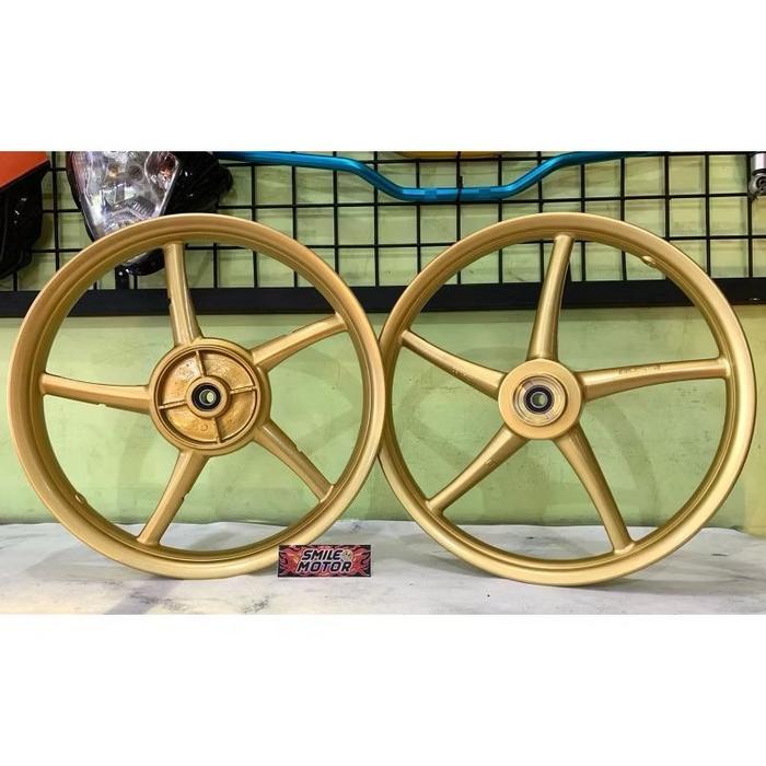 ￼VELG PELAK RACING VROSSI V ROSSI RXKING/RXZ PALANG 5 RING 17 GOLD MODEL COPY RCB
